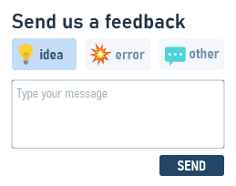 Send feedback example